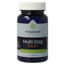 Vitakruid Multi Dag Man 100% Vegan 30.00 Tabletten