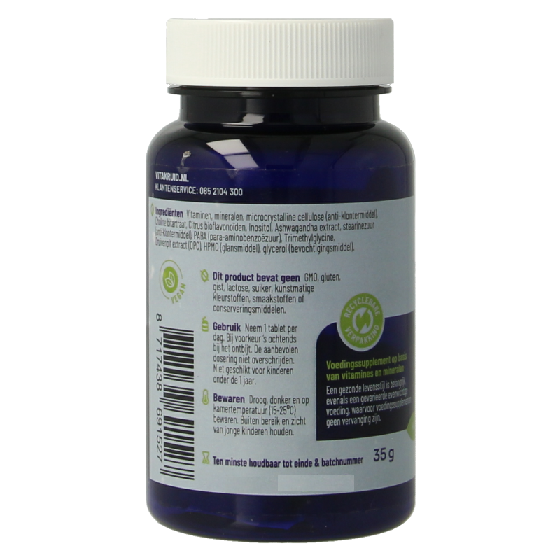 Vitakruid Multi Dag Man 100% Vegan 30 Tabletten