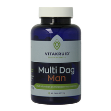 Vitakruid Multi Dag Man 100% Vegan 90.00 Tabletten