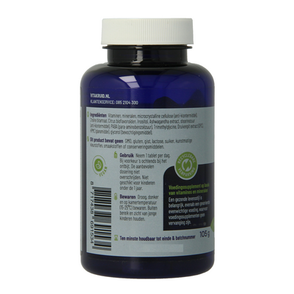 Vitakruid Multi Dag Man 100% Vegan 90.00 Tabletten
