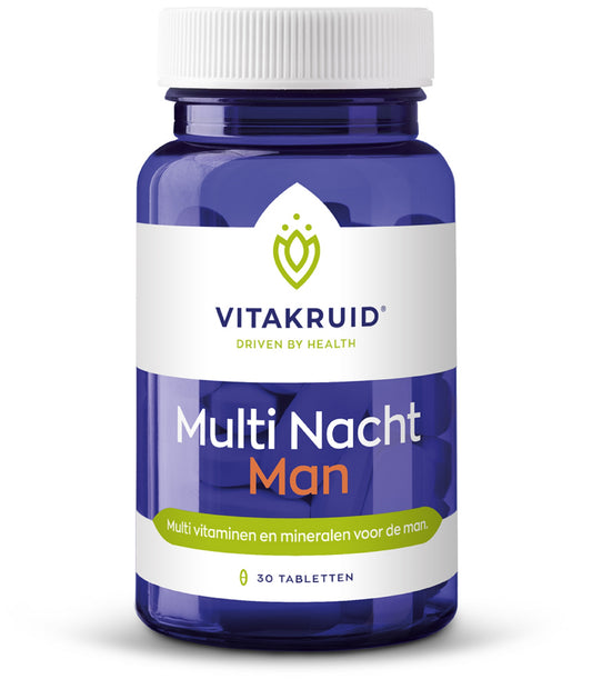Vitakruid Multi Nacht Man 100% Vegan 30 Tabletten