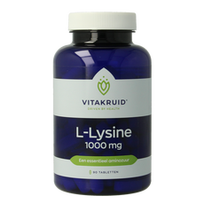 Vitakruid L-Lysine 1000mg met vitamine C 90.00 Tabletten