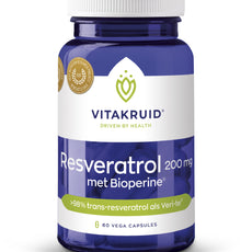Vitakruid Resveratrol (Veri-te) 200 mg met Bioperine 60.00 Vegetarische capsules