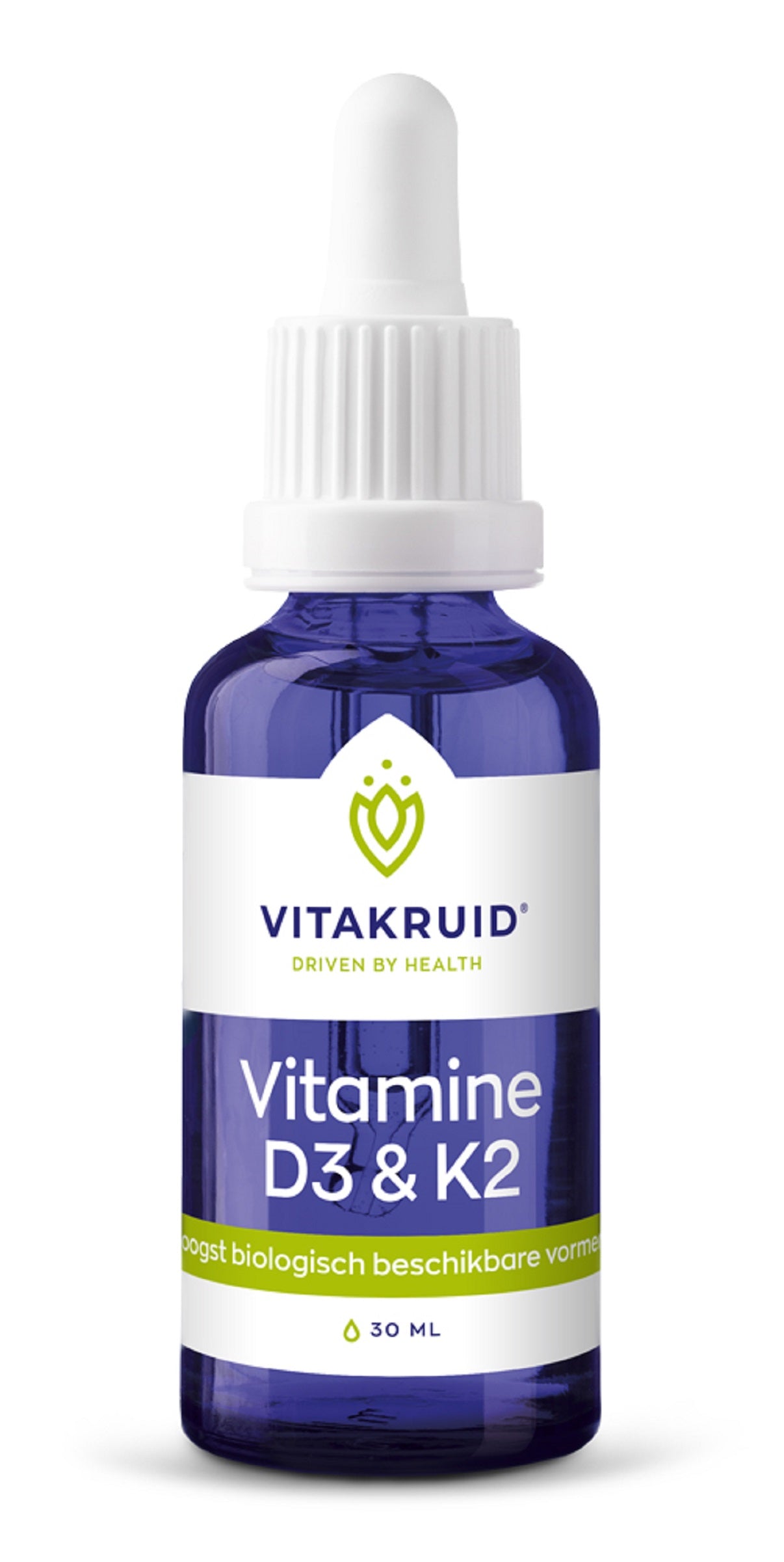 Vitakruid Vitamine D3 & K2 (MenaQ7) met druppelpipet 30 Milliliter