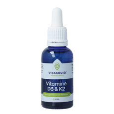 Vitakruid Vitamine D3 & K2 (MenaQ7) met druppelpipet 30 Milliliter