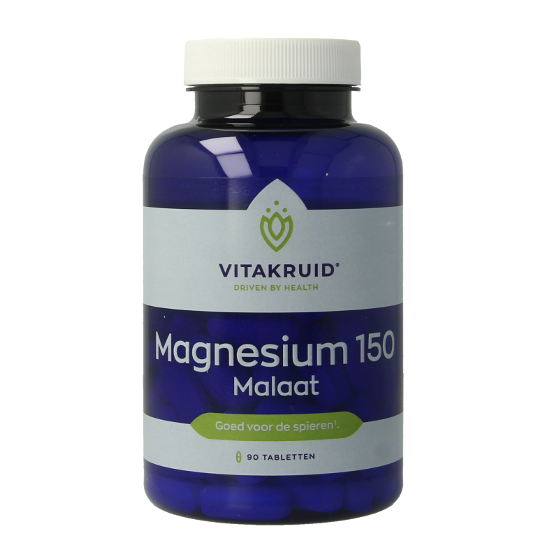 Vitakruid Magnesium 150 Malaat met Vitamine B6 (P-5-P) 90 Tabletten