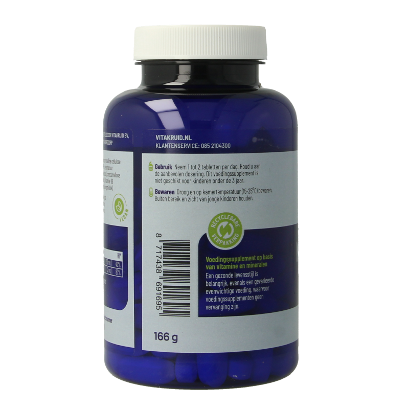 Vitakruid Magnesium 150 Malaat met Vitamine B6 (P-5-P) 90 Tabletten