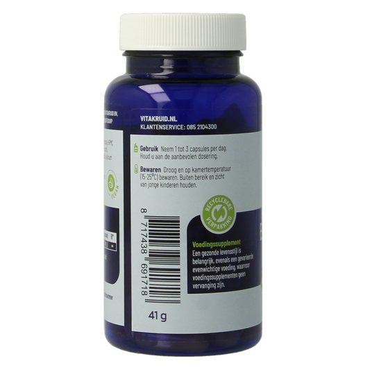 Vitakruid Berberine 500 Rebersa 97-102% berberine zouten 60 Vegetarische capsules