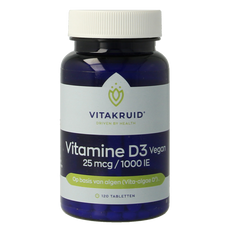 Vitakruid Vitamine D3 Vegan 25 mcg / 1000 IE 120 Tabletten