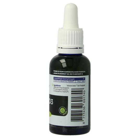 Vitakruid Vitamine D3 Vegan Vitashine 5 mcg per druppel 30.00 Milliliter