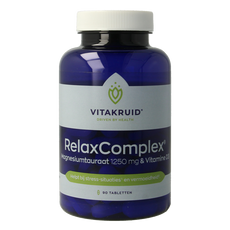 Vitakruid RelaxComplex oa Magnesium Tauraat & Vitamine D3 90 Tabletten