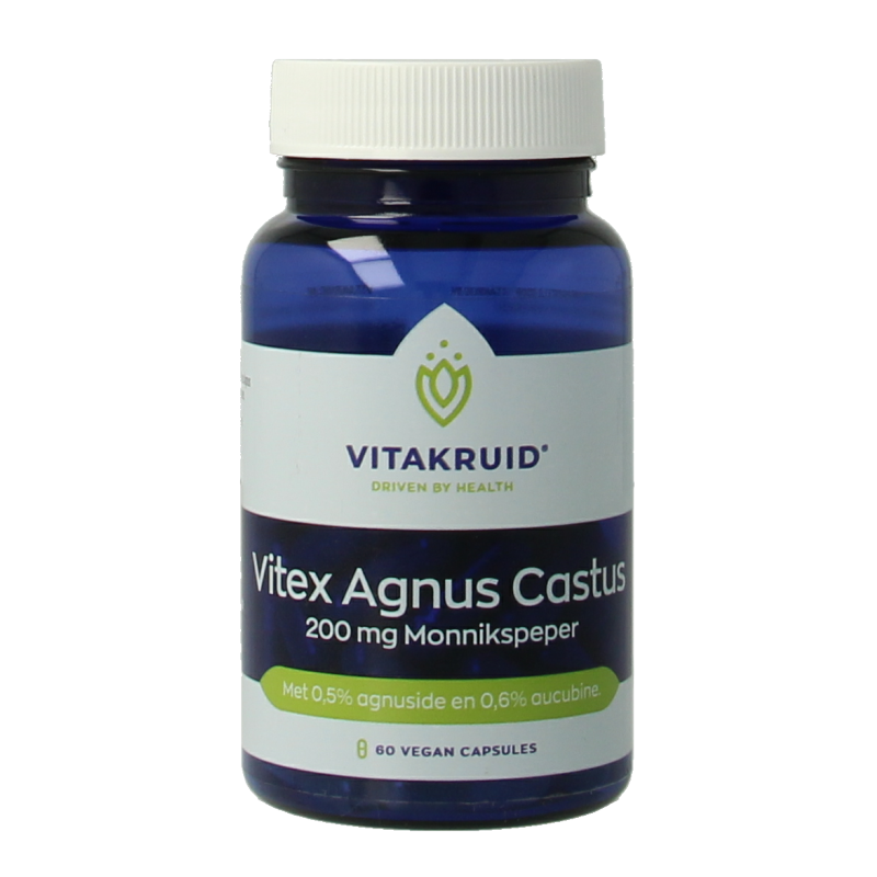 Vitakruid Vitex agnus castus 200mg monnikspeper 60 Vegetarische capsules