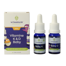 Vitakruid Vitamine K & D baby druppels 10ml 20 Milliliter