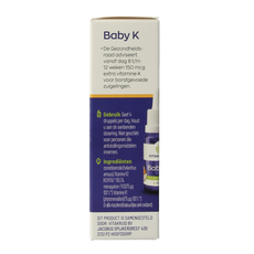 Vitakruid Vitamine K & D baby druppels 10ml 20 Milliliter