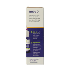 Vitakruid Vitamine K & D baby druppels 10ml 20 Milliliter