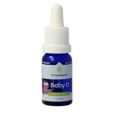 Vitakruid Vitamine D baby druppels 10 Milliliter