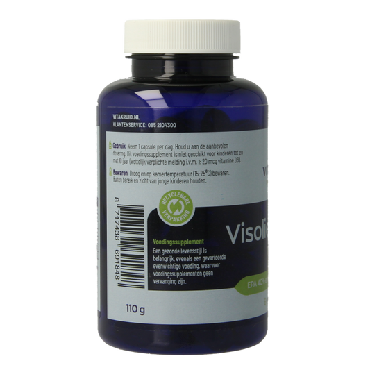 Vitakruid Visolie 1400 TG Triglyceriden met D3 60 Softgels