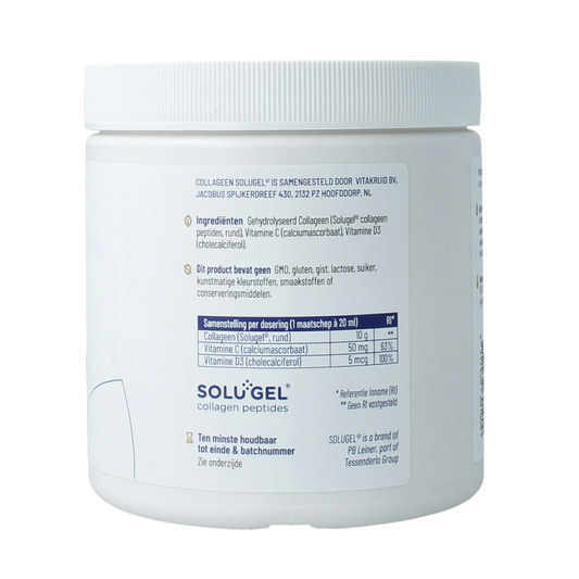 Vitakruid Collageen Solugel poeder met vitamine C & D 250.00 Gram