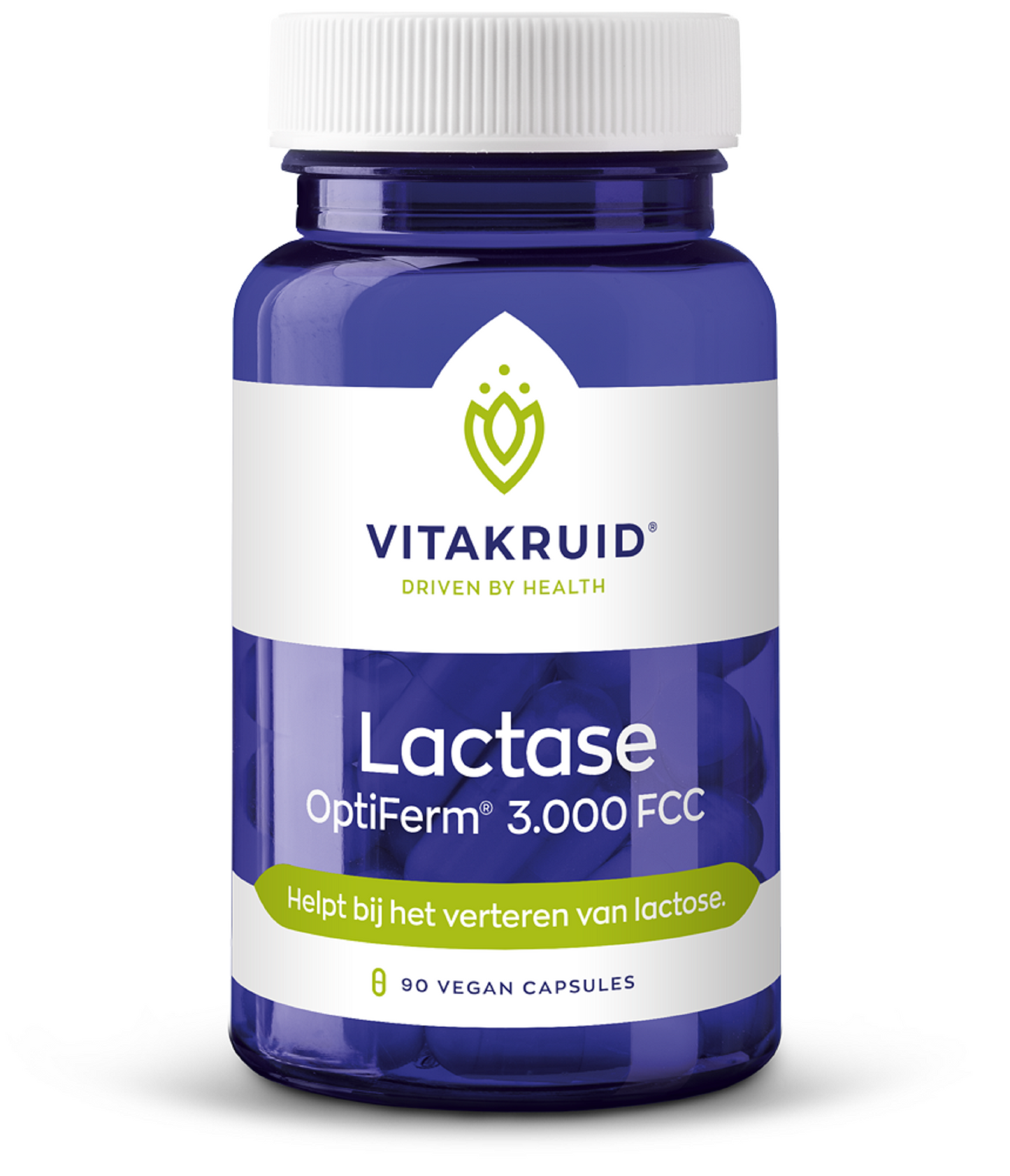 Vitakruid Lactase enzym OptiFerm 3.000 FCC 90 Vegetarische capsules