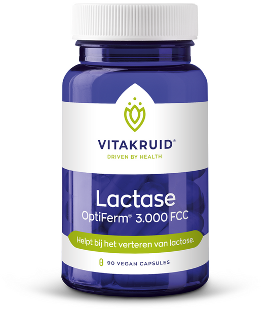 Vitakruid Lactase enzym OptiFerm 3.000 FCC 90 Vegetarische capsules