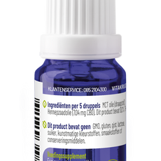 Vitakruid CBD Olie 5% full spectrum met MCT als drager 10 Milliliter
