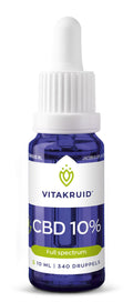 Vitakruid CBD Olie 10% full spectrum met MCT als drager 10 Milliliter