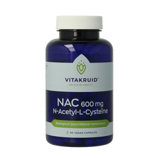 Vitakruid NAC 600 mg N-Acetyl-L-Cysteine 90.00 Vegetarische capsules