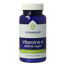 Vitakruid Vitamine A Retinol Acetaat 4000 IE Vegan 90.00 Vegetarische capsules