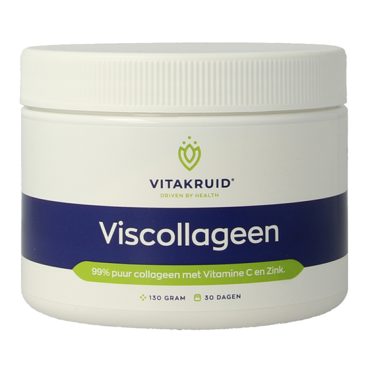 Vitakruid Viscollageen 99% puur collageen vitamine C & zink 130 Gram