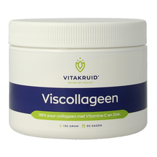 Vitakruid Viscollageen 99% puur collageen vitamine C & zink 130 Gram