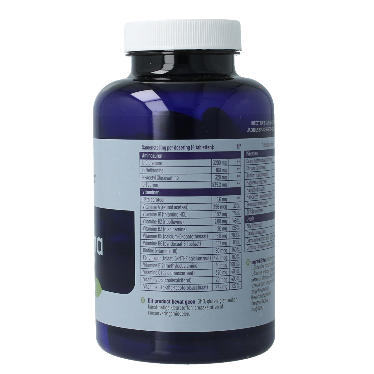 Vitakruid Intestina Darmformule oa L-Glutamine Probiotica 120.00 Tabletten