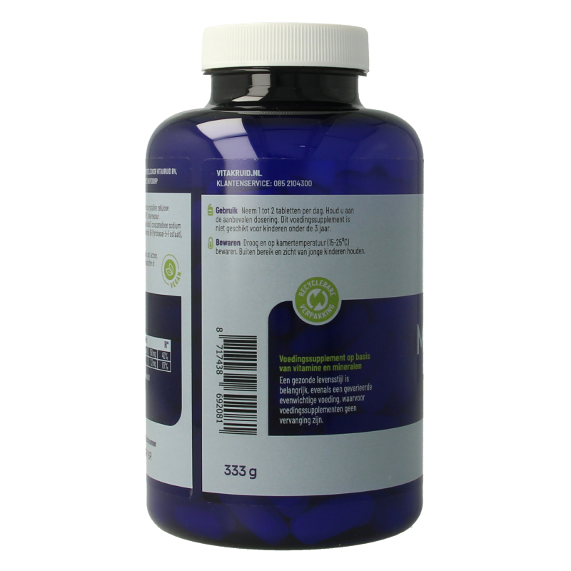 Vitakruid Magnesium 150 Malaat met Vitamine B6 (P-5-P) 180 Tabletten