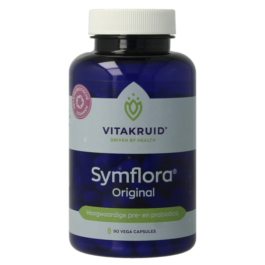 Vitakruid Symflora Original Pre- en Probiotica 8 stammen 90 Vegetarische capsules