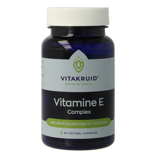 Vitakruid Vitamine E Complex 8 tocoferolen en -trienolen 60.00 Softgels