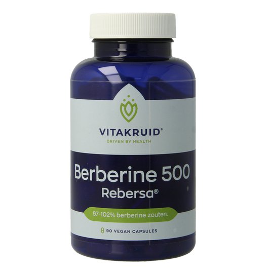 Vitakruid Berberine 500 Rebersa 97-102% berberine zouten 90.00 Vegetarische capsules