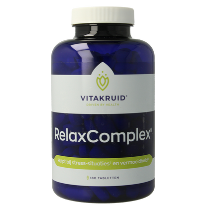 Vitakruid RelaxComplex oa Magnesium Tauraat & Vitamine D3 180.00 Tabletten