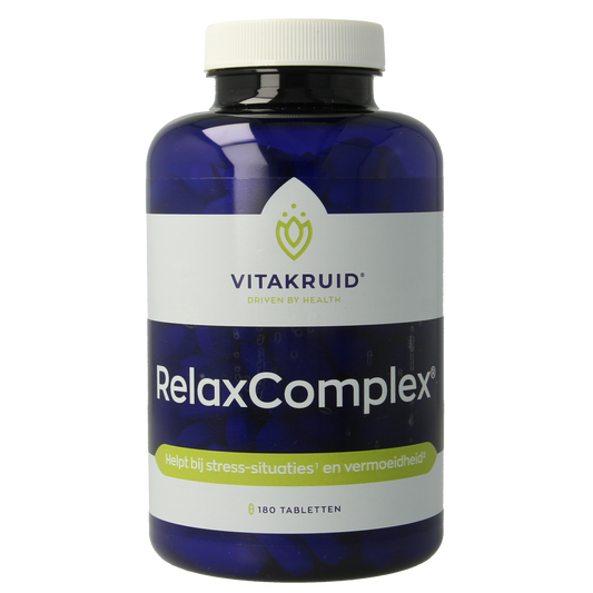 Vitakruid RelaxComplex oa Magnesium Tauraat & Vitamine D3 180.00 Tabletten