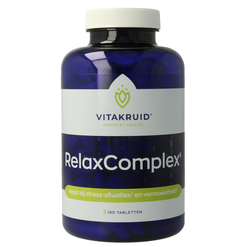Vitakruid RelaxComplex oa Magnesium Tauraat & Vitamine D3 180 Tabletten