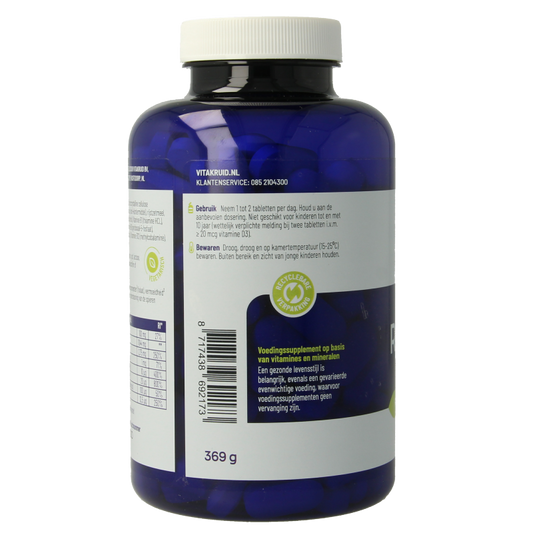 Vitakruid RelaxComplex oa Magnesium Tauraat & Vitamine D3 180 Tabletten