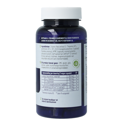 Vitakruid Saffraan 28mg (Affron) & L-Theanine 90.00 Vegetarische capsules