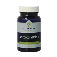 Vitakruid Astaxanthine Astapure 4mg duurzaam gekweekte alg 60.00 Vegetarische capsules