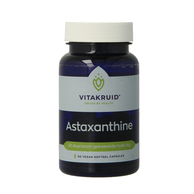 Vitakruid Astaxanthine Astapure 4mg duurzaam gekweekte alg 60 Vegetarische capsules