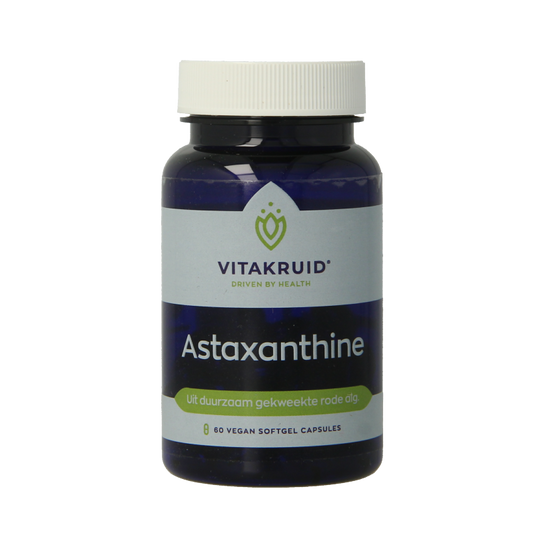 Vitakruid Astaxanthine Astapure 4mg duurzaam gekweekte alg 60 Vegetarische capsules