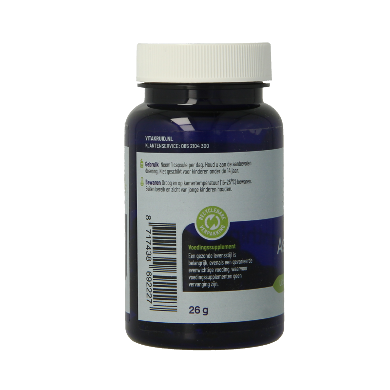 Vitakruid Astaxanthine Astapure 4mg duurzaam gekweekte alg 60 Vegetarische capsules
