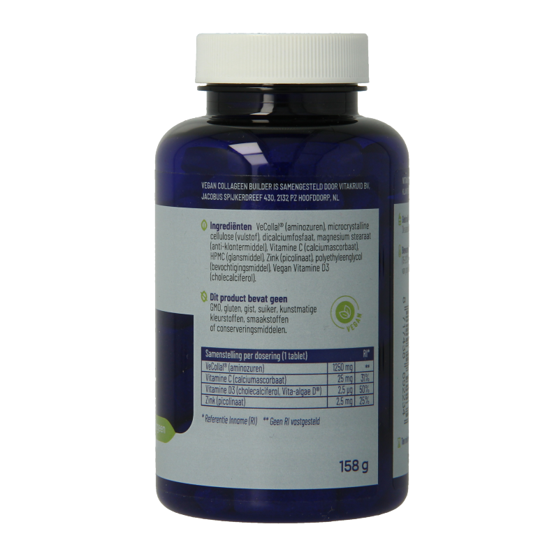 Vitakruid Vegan Collageen Builder met VeCollal 90 Tabletten