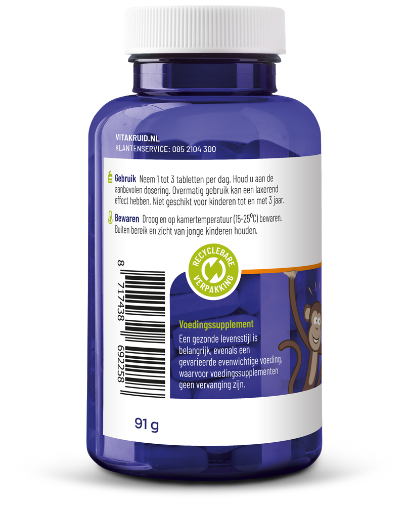 Vitakruid Magnesium junior 90 Kauwtabletten