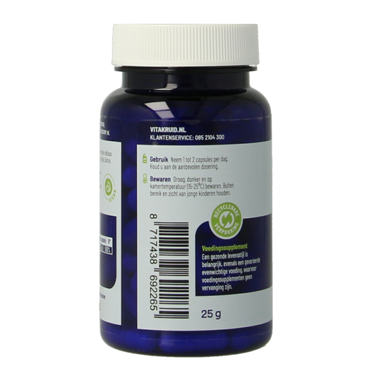 Vitakruid Biotine 2500 mcg voor Huid, Haar & Nagels 90 Vegetarische capsules