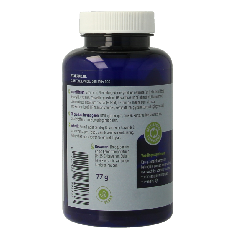 Vitakruid Multi Nacht Man 50+ 100% Vegan 90 Tabletten