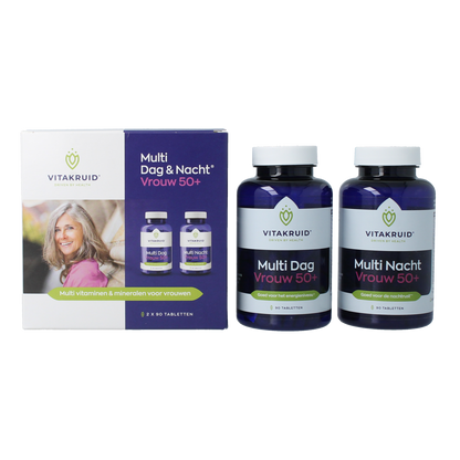 Vitakruid Multi Dag & Nacht Vrouw 50+ 2 x 90 180.00 Tabletten
