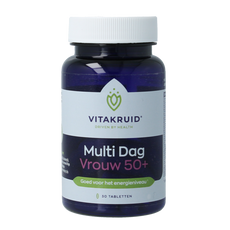 Vitakruid Multi Dag Vrouw 50+ 100% Vegan 30.00 Tabletten